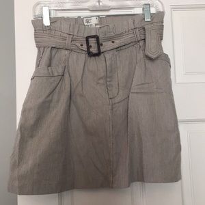 American Eagle Pinstriped Buckle Skirt